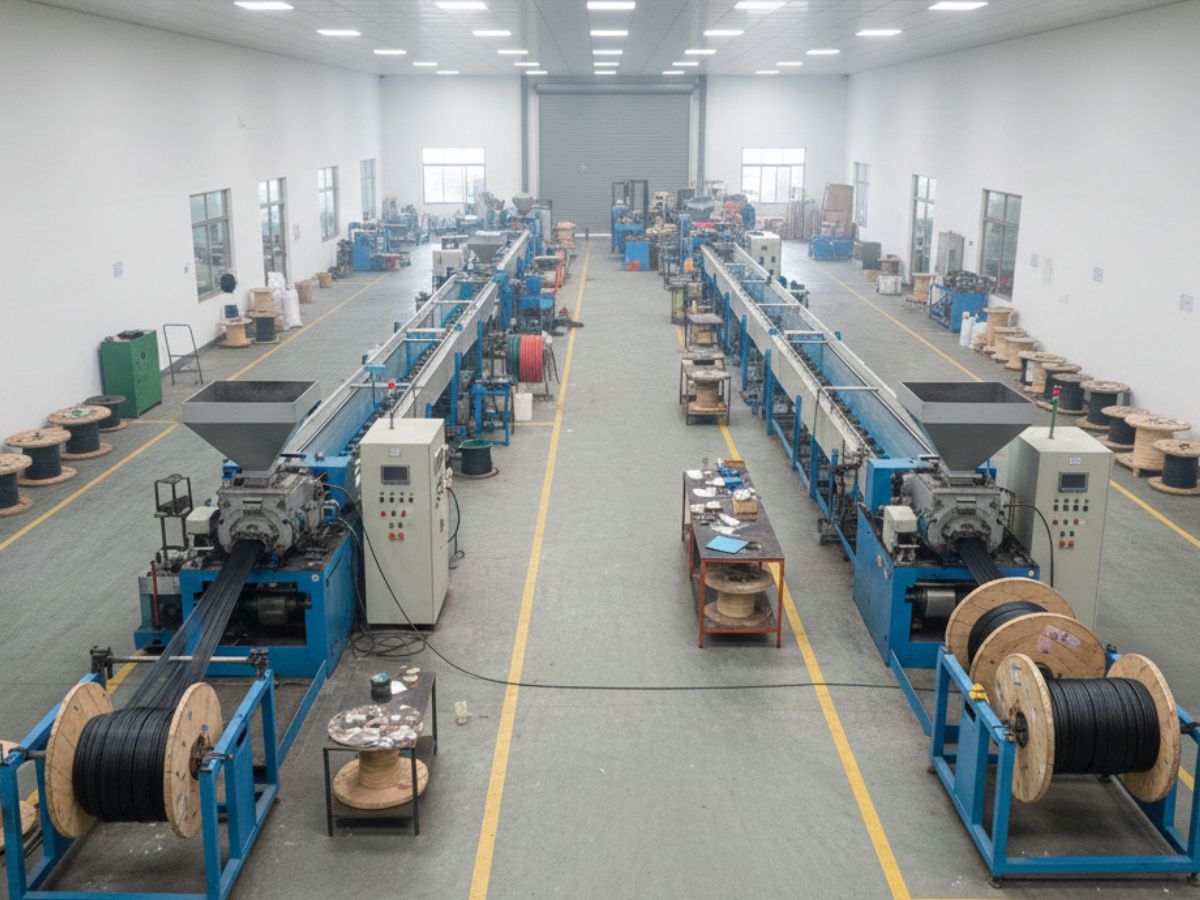 Wire and cable manufacturing process